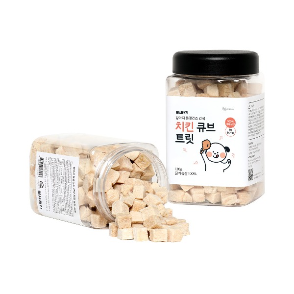 뽀시래기 강아지 동결건조 트릿 치킨 120g