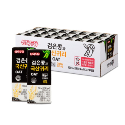 [삼육] 검은콩과 국산귀리 190ml*24팩