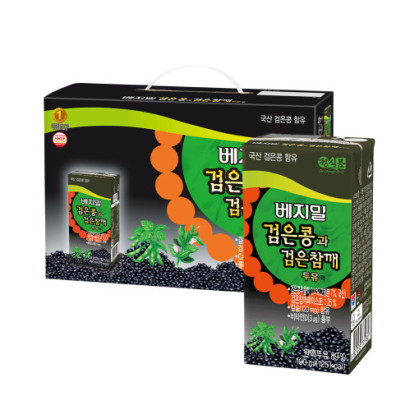 베지밀 검은콩과 검은참깨 두유 190ml 24팩