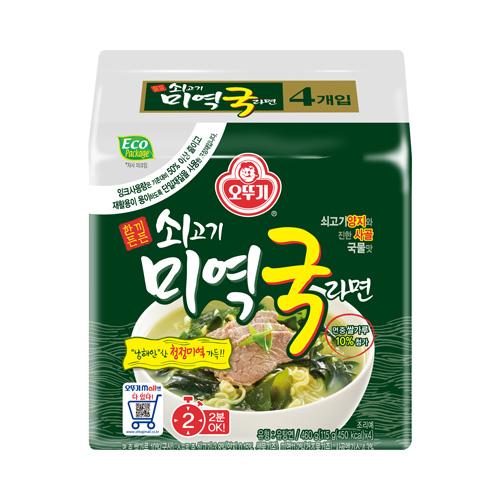 오뚜기 쇠고기 미역국 라면 멀티 4개입