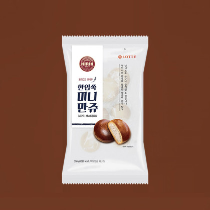 [롯데] 기린 한입쏙 미니만쥬 350 g