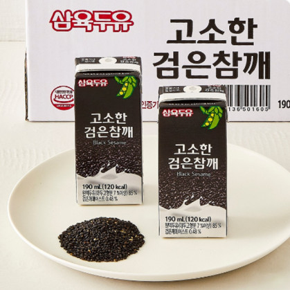 [삼육] 고소한 검은참깨두유 190ml x 24입