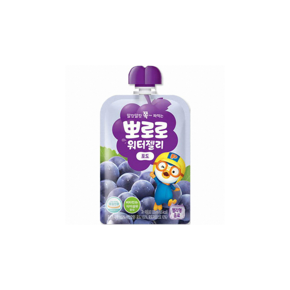 [팔도] 뽀로로 워터젤리 포도 120mL